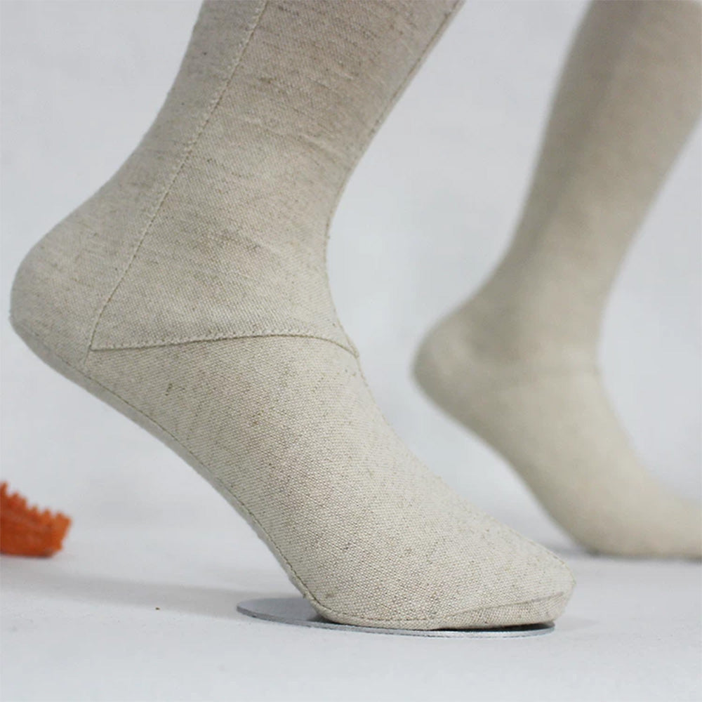 DE-LIANG Linen Mannequin Foot for Sock & Shoe Display – Magnetic, Women/Men/Kids