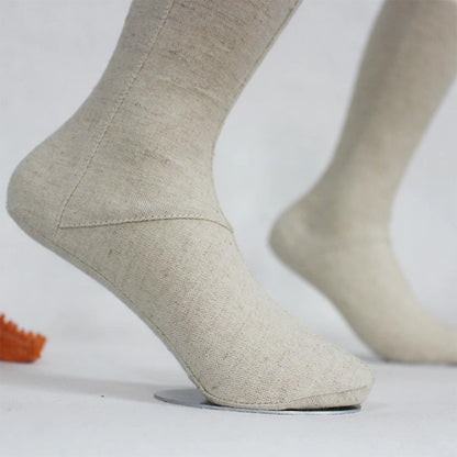 DE-LIANG Linen Mannequin Foot for Sock & Shoe Display – Magnetic, Women/Men/Kids