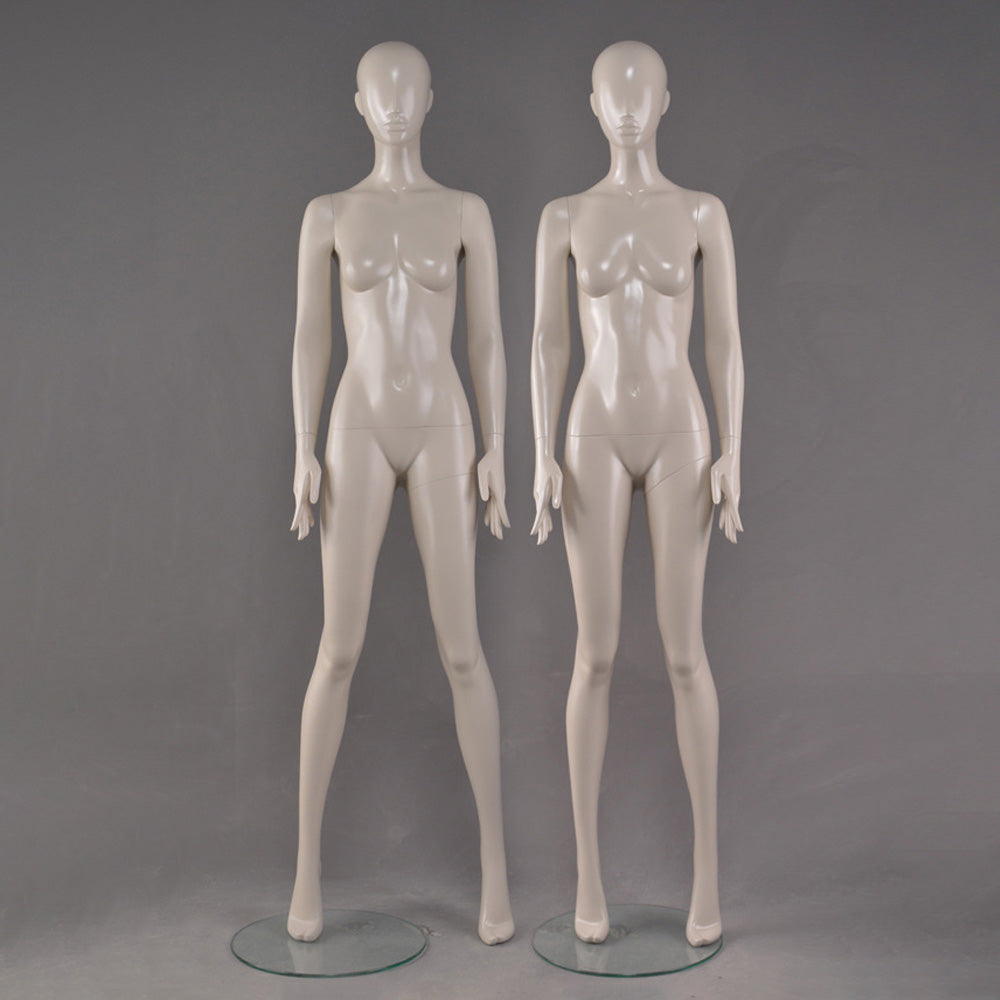 DE-LIANG Female Mannequin Full Body Display,Professional Dress Form for Clothing Store Window Display ,Matte Skin Finish Retail Mannequins