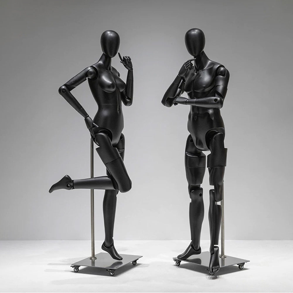 DE-LIANG Poseable Athletic Robot Mannequin for Running, Jumping & Activewear Displays