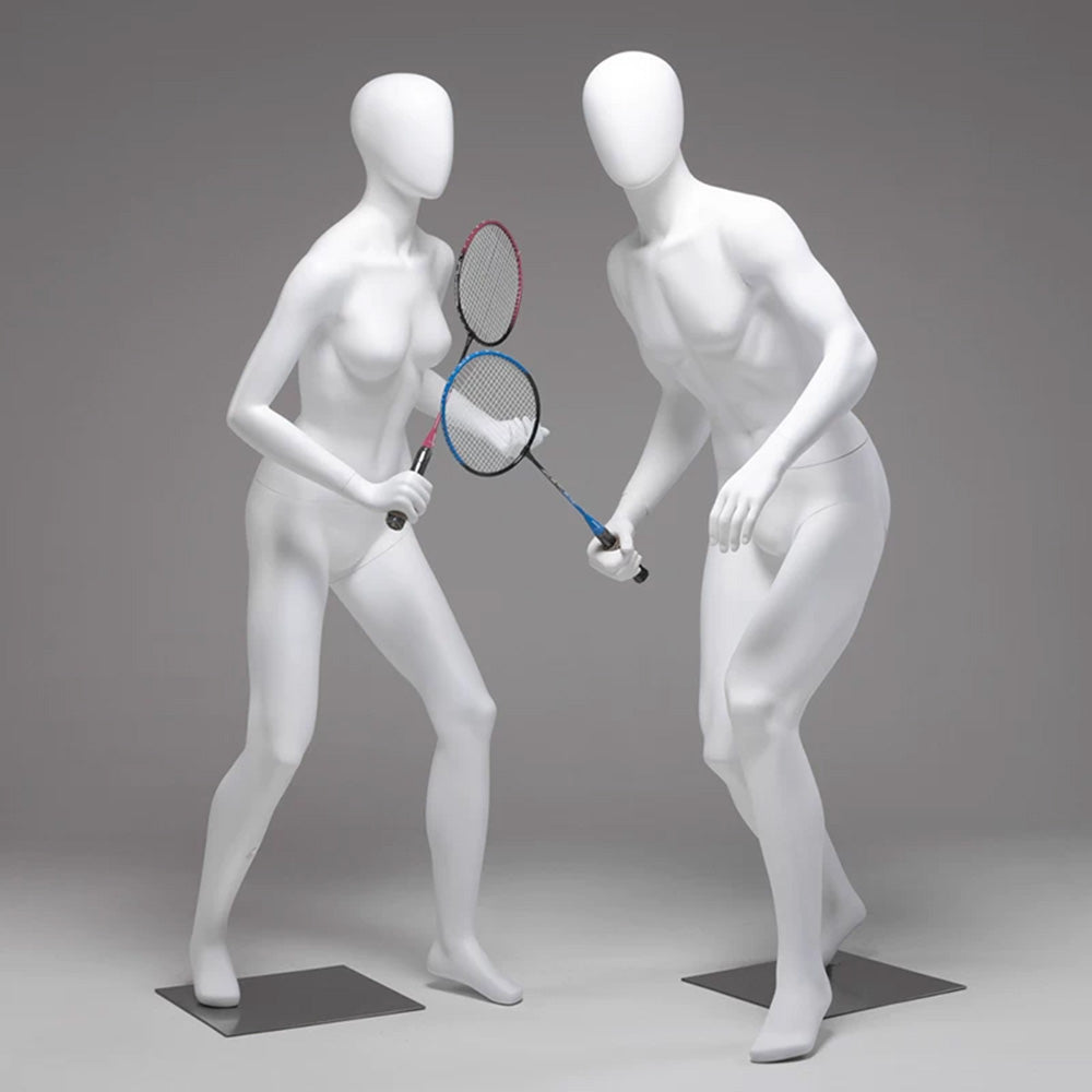 Sports Mannequin Full Body - Golf Tennis Display Prop | Fiberglass Male Female