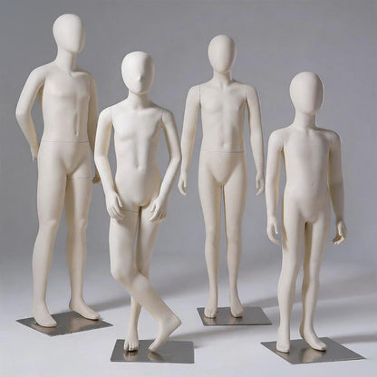 DE-LIANG Kids Full Body Mannequin Ages 4-14 | 6 Sizes Children Clothing Display Form