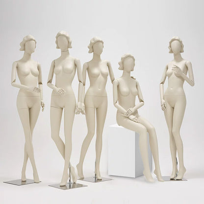 DE-LIANG Full Body Female Mannequin Standing & Sitting | Clothing Display Dress Form