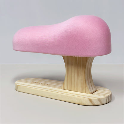DE-LIANG Bust Corset Ironing Board | Tailor's Ham with Solid Wood Base | Pink