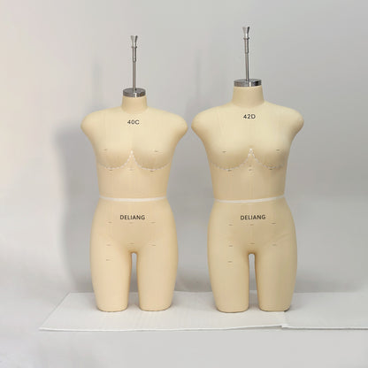 DE-LIANG Lingerie & Swimwear Dress Form for Pattern Making, Draping & Bra Fitting