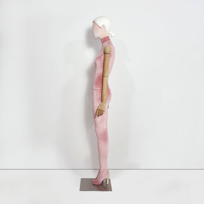 DE-LIANG Full Body Fabric Velvet Flocked Mannequin for Retail Boutique Window Displays