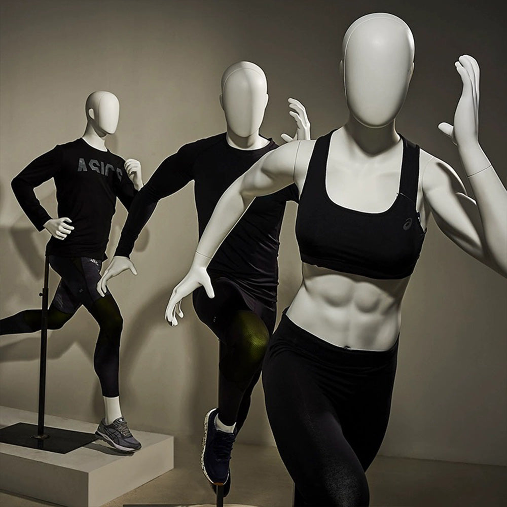 Sport Mannequin, female male full body running model for window display,yoga gymnasium phsical althletic field display stand, High Quality DL0074