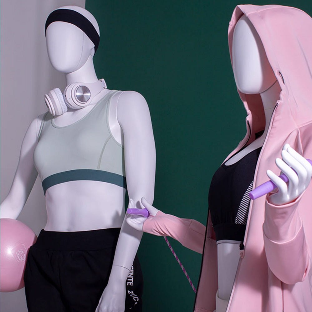 White Female Yoga Mannequin