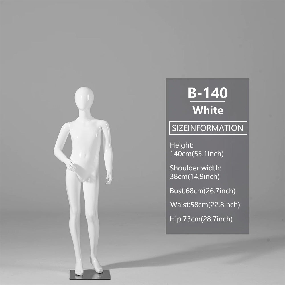 DE-LIANG Child Mannequin Display Forms – Standing & Sitting Poses (Ages 2–15)