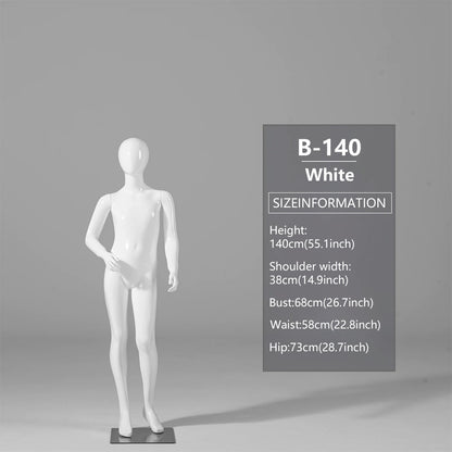 DE-LIANG Child Mannequin Display Forms – Standing & Sitting Poses (Ages 2–15)