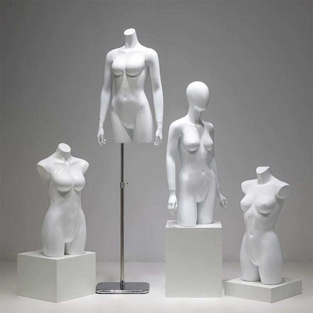 DE-LIANG Female Lingerie Mannequin | Half Body Torso Dress Form for Underwear Display