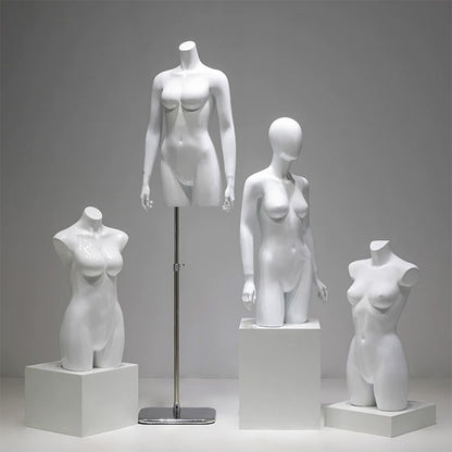 DE-LIANG Female Lingerie Mannequin | Half Body Torso Dress Form for Underwear Display