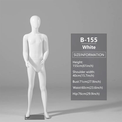 DE-LIANG Child Mannequin Display Forms – Standing & Sitting Poses (Ages 2–15)