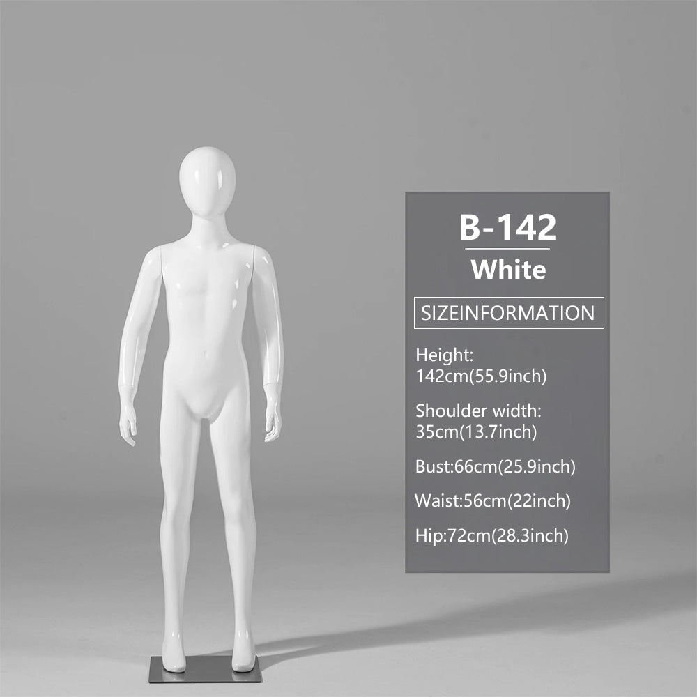 DE-LIANG Child Mannequin Display Forms – Standing & Sitting Poses (Ages 2–15)