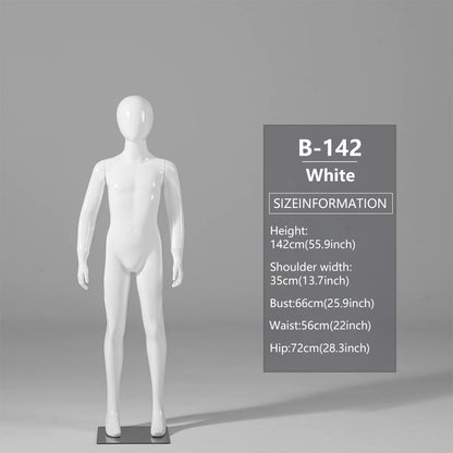 DE-LIANG Child Mannequin Display Forms – Standing & Sitting Poses (Ages 2–15)
