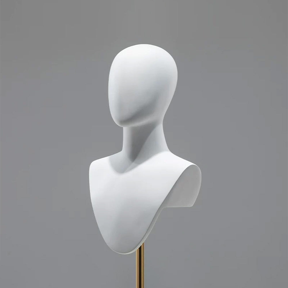 DE-LIANG Cosplay Mannequin Head Stand | Wigs Hats Jewelry | Extra-Long Wig Display