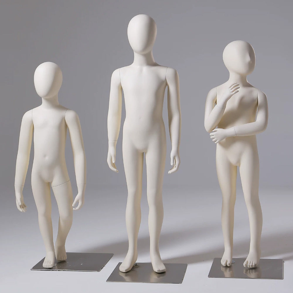 DE-LIANG Kids Full Body Mannequin Ages 4-14 | 6 Sizes Children Clothing Display Form
