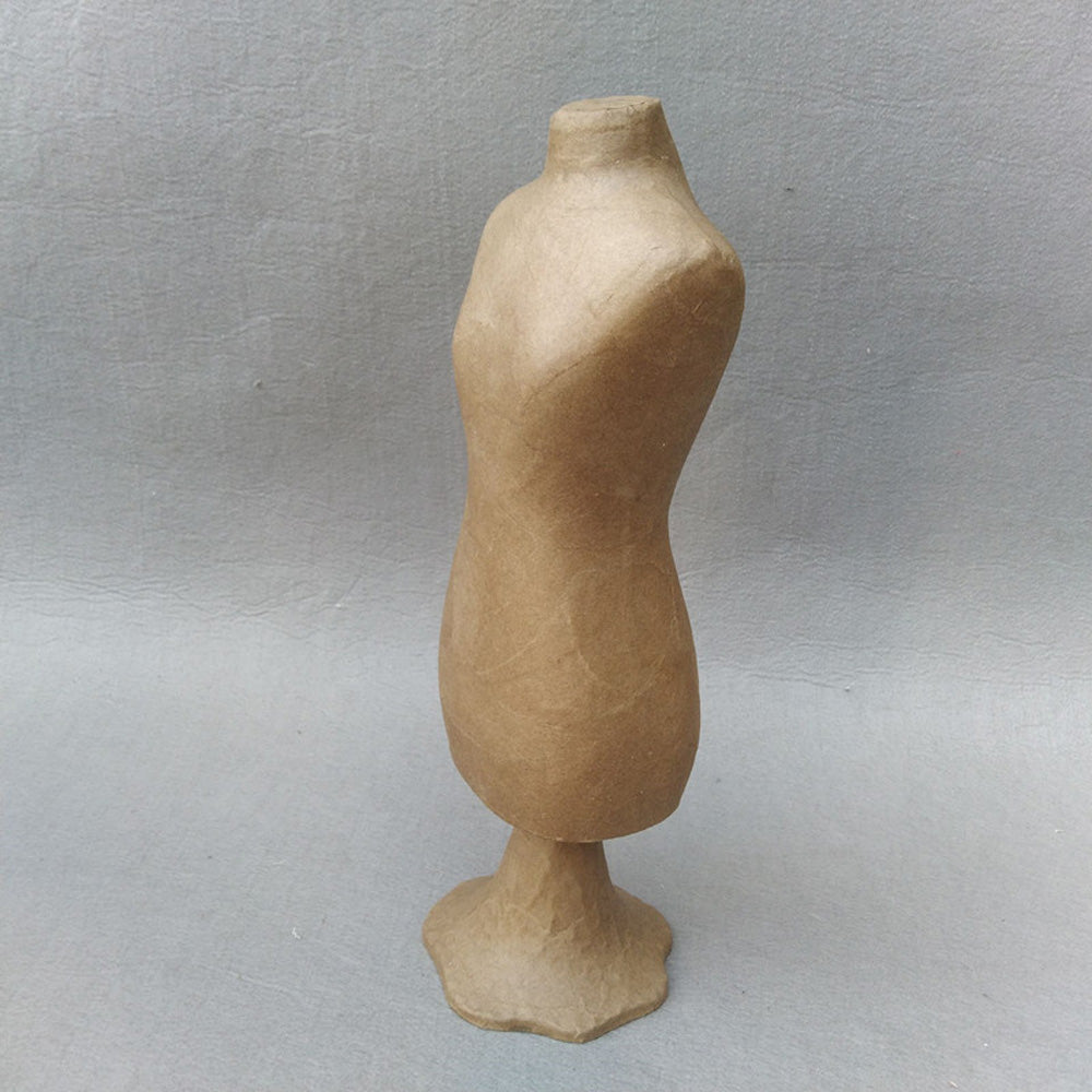 DE-LIANG Kraft Paper Mannequin Head & Dress Form for Garment Sample Display & Hat Wig