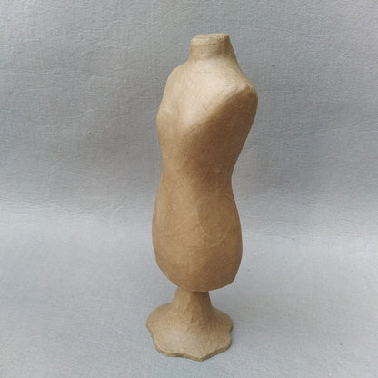DE-LIANG Kraft Paper Mannequin Head & Dress Form for Garment Sample Display & Hat Wig