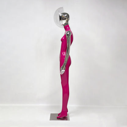 DE-LIANG 3D Holographic Female Mannequin with LED Bluetooth for Retail Window Display