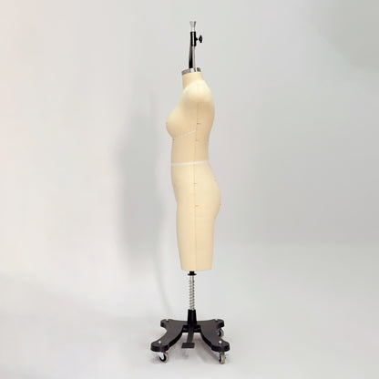 DE-LIANG Professional 34C Female Dress Form with Marking Lines – Fiberglass Tailor Dummy for Draping (Torso Only)