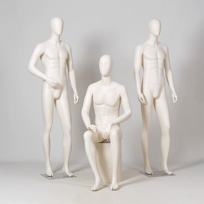 DE-LIANG Male Full Body Premium Mannequin for Clothing Display | Standing & Sitting Pose