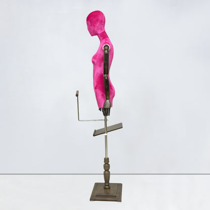 DE-LIANG Velvet Half Body Mannequin for Clothing Boutique & Retail Display | 4 Colors