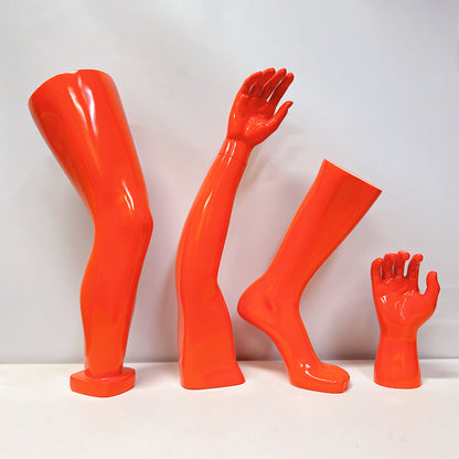 DE-LIANG Bright Orange Mannequin Set for Sports Brace, Knee Brace Display Props