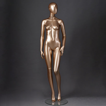 DE-LIANG Luxury Female Full Body Mannequin Set ,Fiberglass Display Models for Boutique Clothing Window