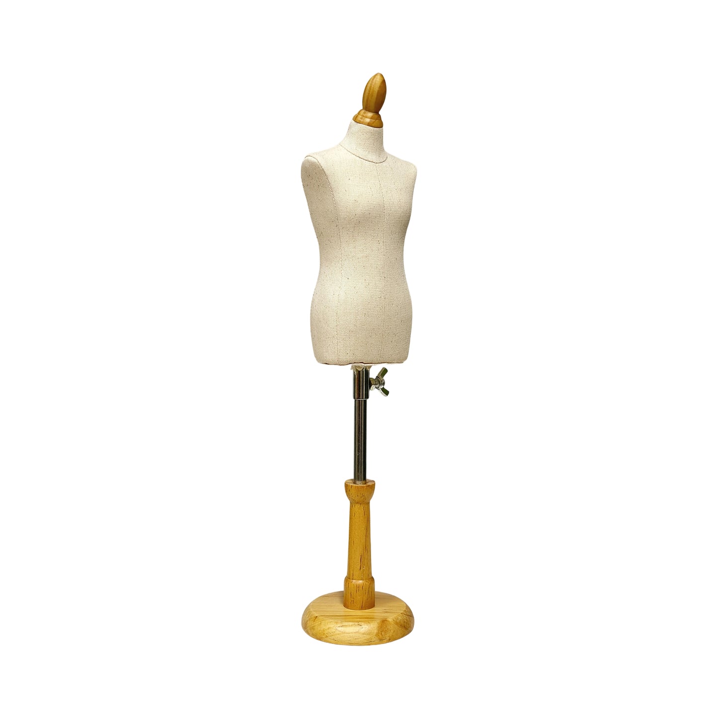 DE-LIANG 1/4 Scale Male Dress Form – Fully Pinnable Mini Mannequin with Wooden Base and Assembly Tools, Dressmaker dummy (not adult size)