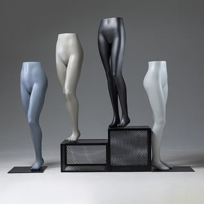 DE-LIANG Running Sport Leg Mannequin Display – Dynamic Half Body Male & Female Lower Torso, Fiberglass Athletic Pants Display Form for Sportswear, Shoes, and Fitness Store Window