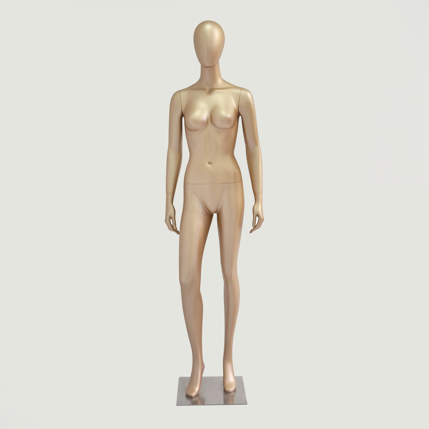 DE-LIANG Rose Gold Female Full Body Mannequin | Fiberglass Boutique Display Dummy