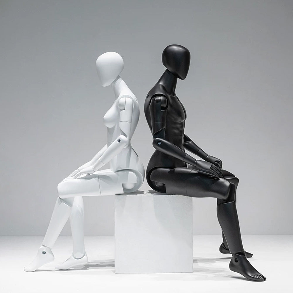 DE-LIANG Poseable Athletic Robot Mannequin for Running, Jumping & Activewear Displays