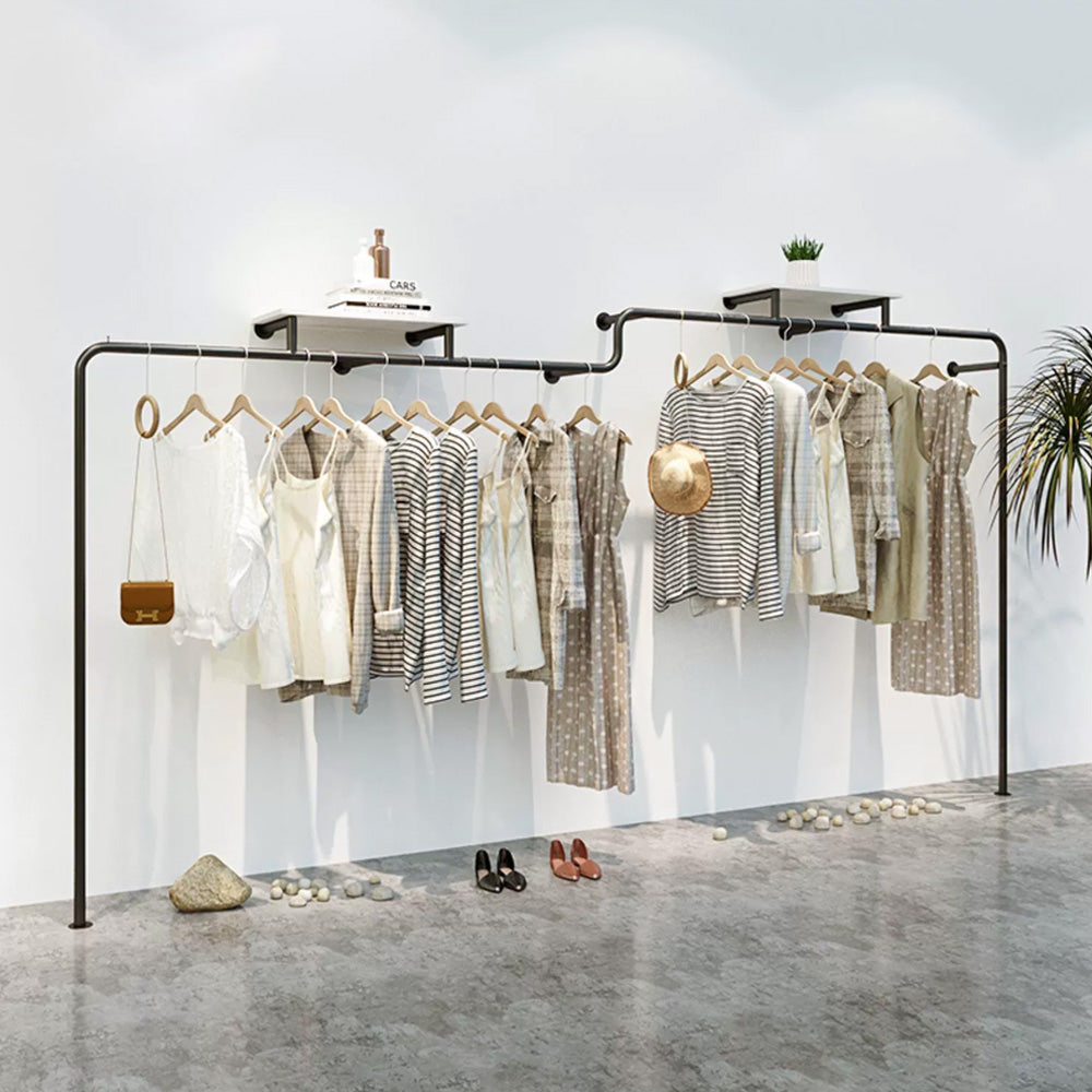 DE-LIANG Clothing Display Rack, Luxury Golden Color Hanging Hanger,Floor-Style High-Grade Shelf for Clothes Boutique DL196 250CM/300CM,DL195 200/250CM DE-LIANG