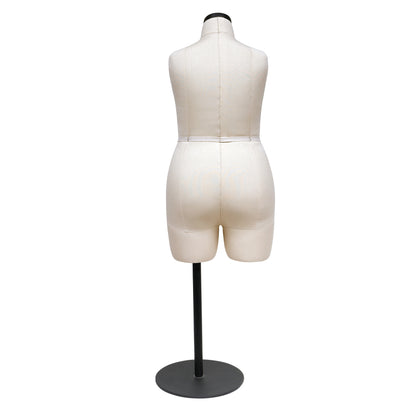 DE-LIANG Half Scale Dress Form,Miniature Sewing Half Size Mannequin,Woman 1：2 Mini Dressmaker Dummy, Female Half Size Tailor Mannequin for Pattern Draping, 1 pcs, Size 24(NOT ADULT FULL SIZE)