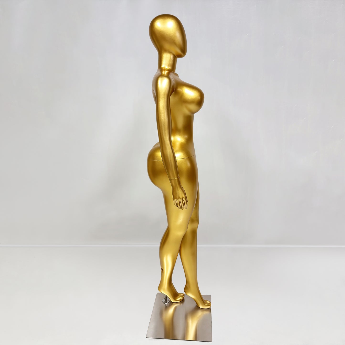 DE-LIANG Female Plus Size Mannequin,Slim Waist Curvy Hip Fiberglass Mannequin,Women Body Mannequin Clothing Display Model