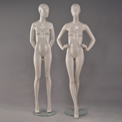 DE-LIANG Female Mannequin Full Body Display,Professional Dress Form for Clothing Store Window Display ,Matte Skin Finish Retail Mannequins
