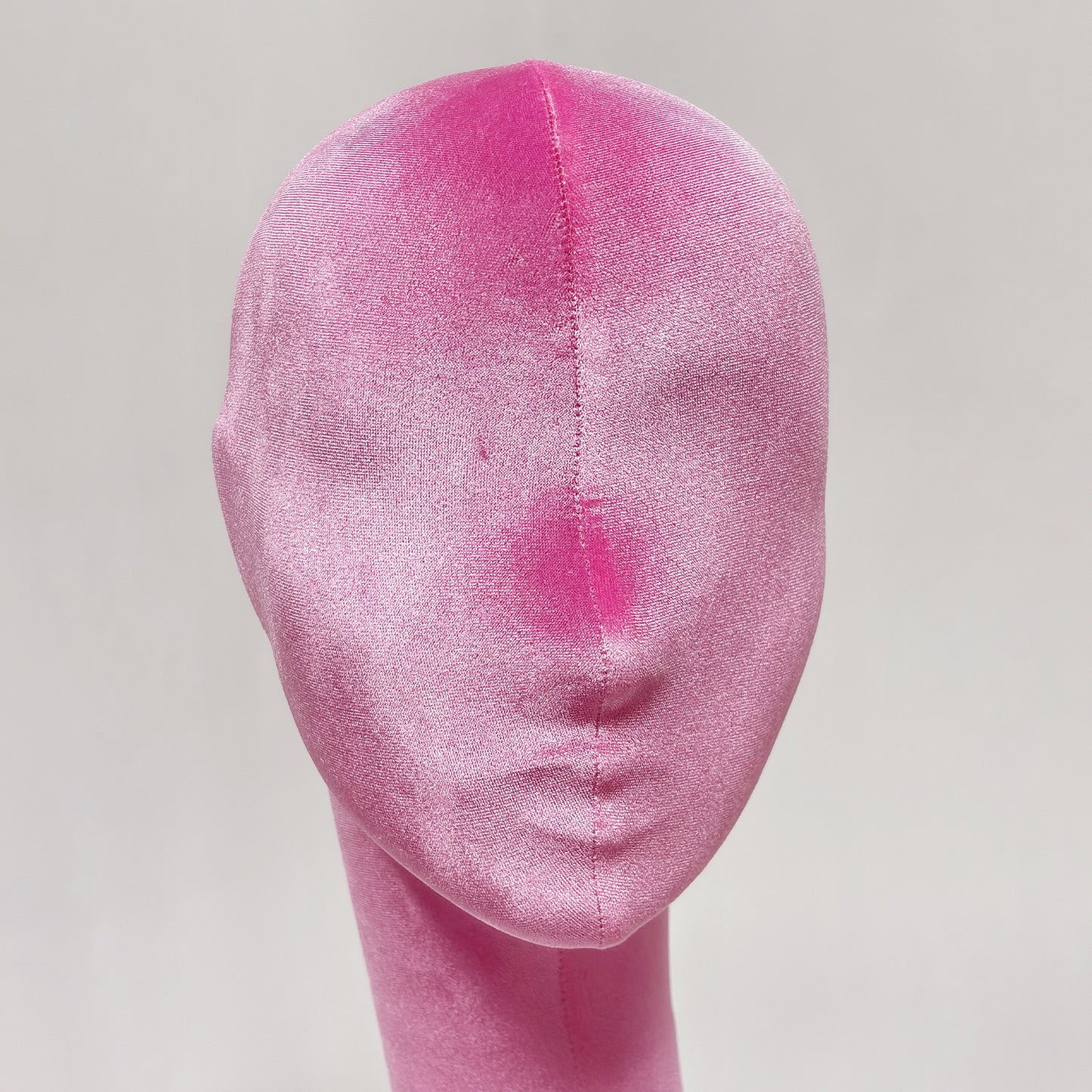 DE-LIANG Swan Neck Velvet Mannequin Head, Fiberglass Wig & Jewelry Display