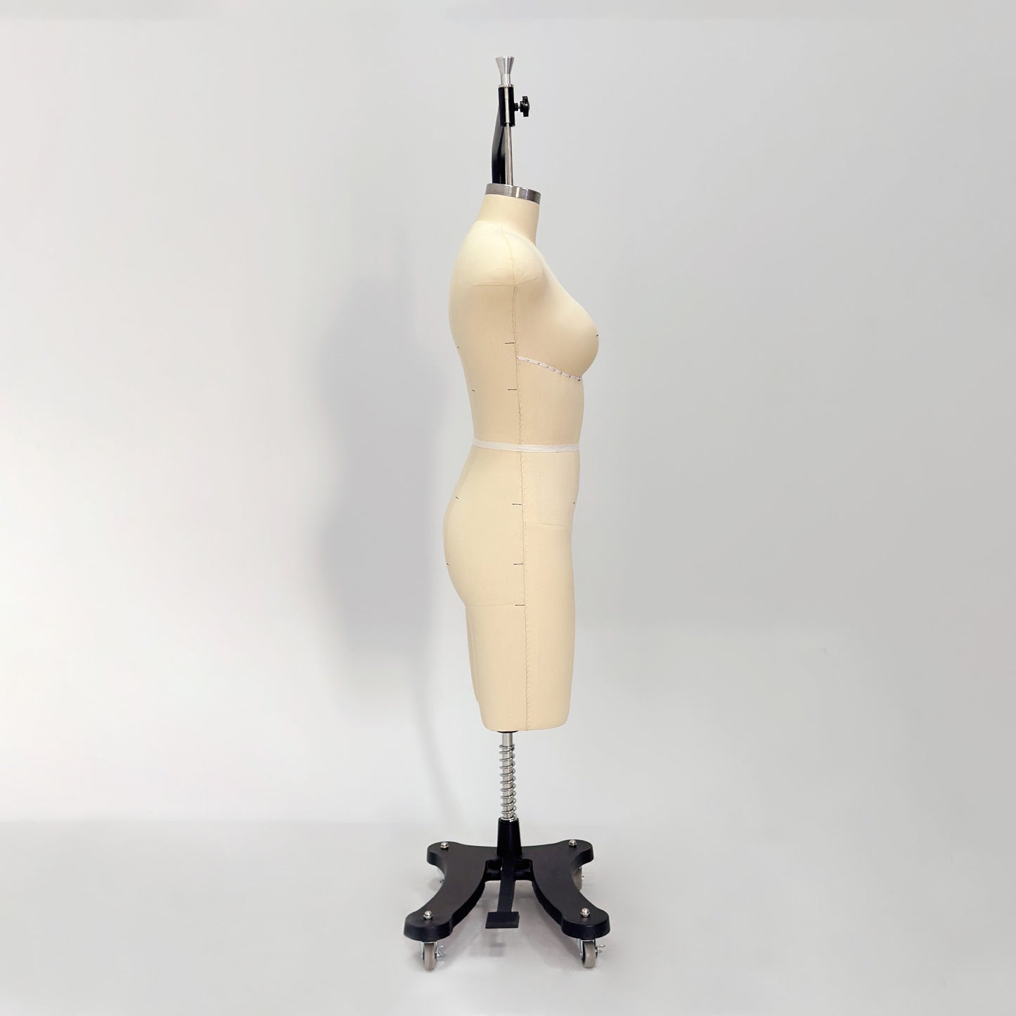 DE-LIANG Professional 38C Female Dress Form with Marking Lines – Fiberglass Tailor Dummy for Draping (Torso Only)