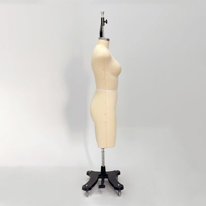 DE-LIANG Professional 38C Female Dress Form with Marking Lines – Fiberglass Tailor Dummy for Draping (Torso Only)