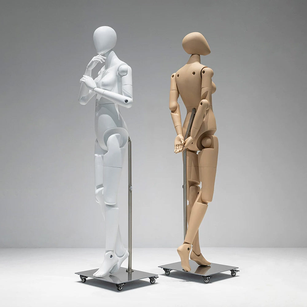 DE-LIANG Poseable Athletic Robot Mannequin for Running, Jumping & Activewear Displays