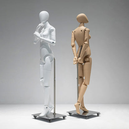 DE-LIANG Poseable Athletic Robot Mannequin for Running, Jumping & Activewear Displays