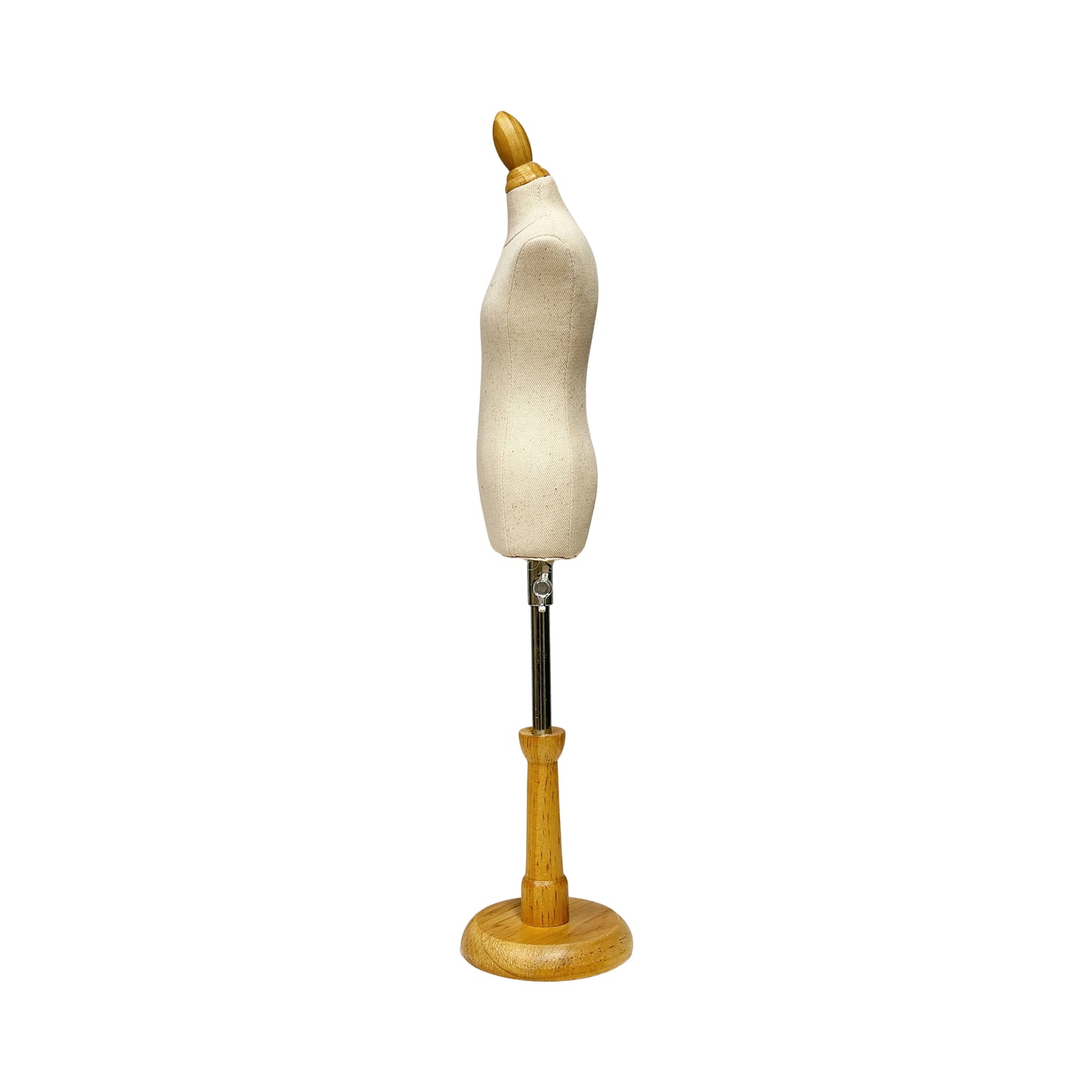 DE-LIANG 1/4 Scale Male Dress Form – Fully Pinnable Mini Mannequin with Wooden Base and Assembly Tools, Dressmaker dummy (not adult size)