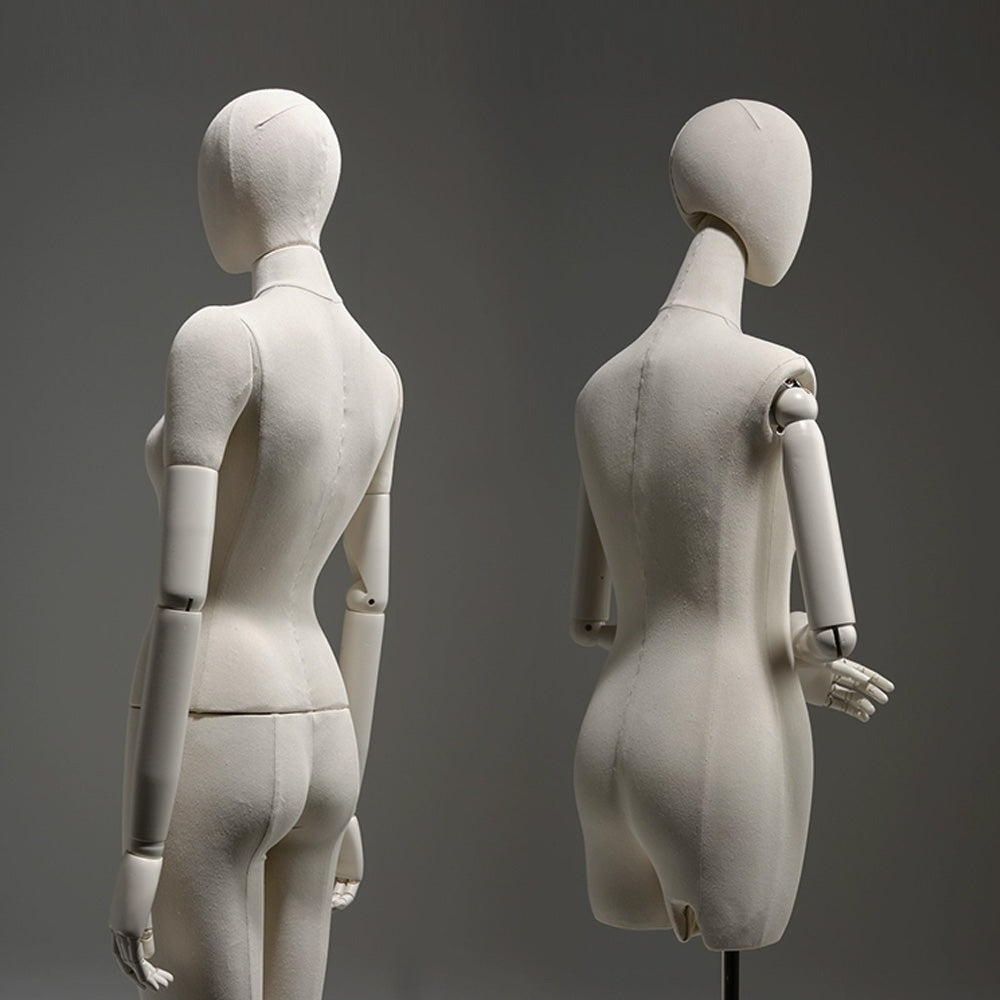 Luxury Linen Female Full Body Mannequin,Black/White Standing Dress Fro ...
