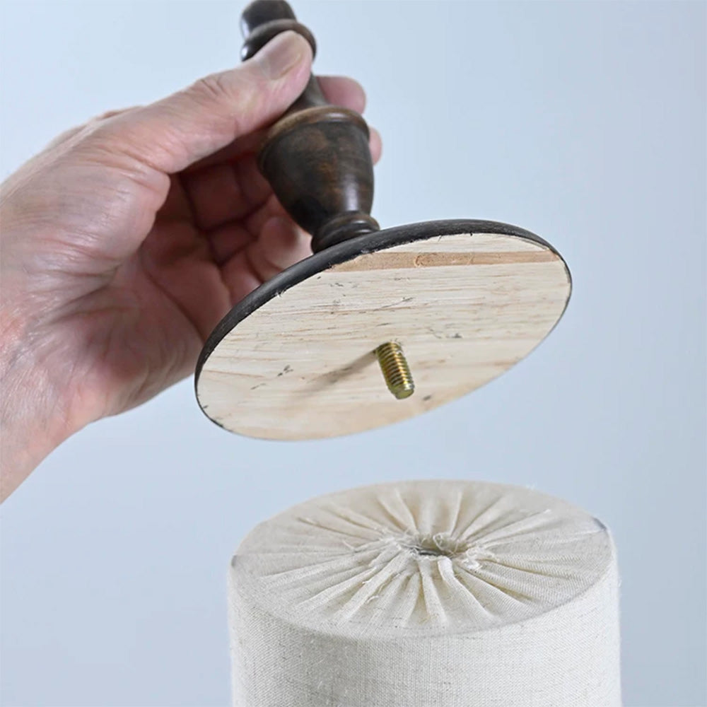 DE-LIANG Wooden Mannequin Head Cap for Clothing Store Boutique Display Dress Form