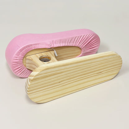 DE-LIANG Bust Corset Ironing Board | Tailor's Ham with Solid Wood Base | Pink