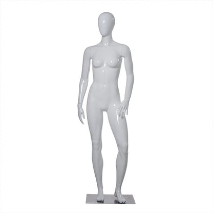 DE-LIANG Male Full Body Mannequin | White & Grey Sports Mannequin for Gym & Athletic Apparel | Running & Sportswear Display