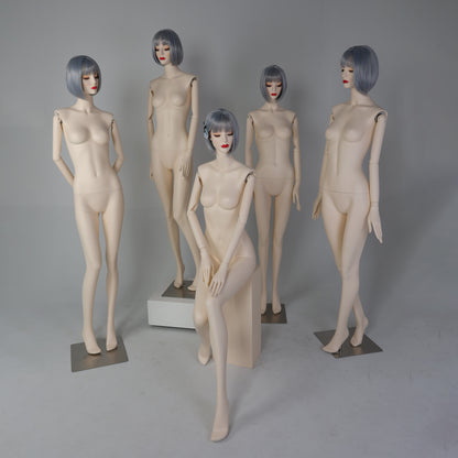 DE-LIANG Makeup Female Full Body Mannequin | Fiberglass Form for Bridal & Fashion Retail