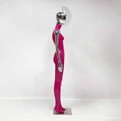 DE-LIANG 3D Holographic Female Mannequin with LED Bluetooth for Retail Window Display