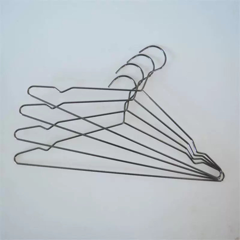 DE-LIANG Black Metal Wire Clothes Hangers, Heavy Duty Coat Hangers, Standard Suit Hangers for Jacket, Shirt, Dress,50pcs